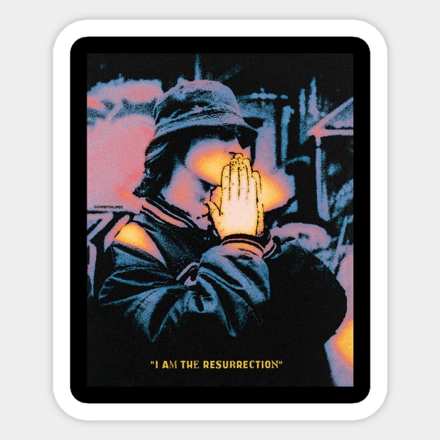 I Am The Resurrection by Stone Roses Sticker by christos.jpeg